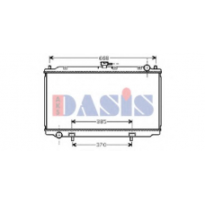 070069N AKS DASIS Радиатор, охлаждение двигателя