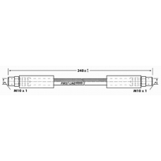 FBH6915 FIRST LINE Тормозной шланг