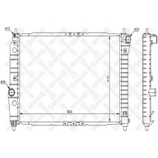 10-25341-SX STELLOX Радиатор, охлаждение двигателя