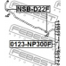 0123-NP300F FEBEST Тяга / стойка, стабилизатор