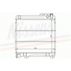 60652 NISSENS Радиатор, охлаждение двигателя