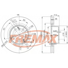 BD-4035 FREMAX Тормозной диск