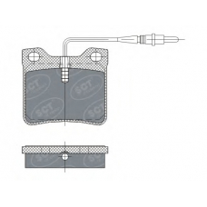 SP 294 PR SCT Комплект тормозных колодок, дисковый тормоз