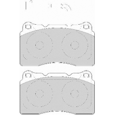 FD7086A NECTO Комплект тормозных колодок, дисковый тормоз