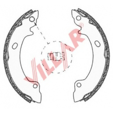 629.0680 VILLAR Комплект тормозных колодок
