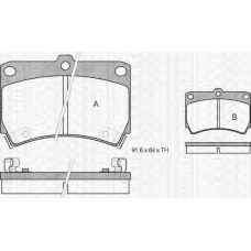 8110 50965 TRIDON Brake pads - front