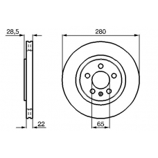 0 986 478 542 BOSCH Тормозной диск