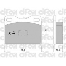 822-015-2 CIFAM Комплект тормозных колодок, дисковый тормоз