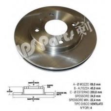IBT-1522 IPS Parts Тормозной диск