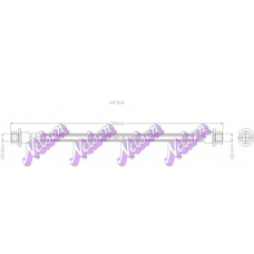 H4364 Brovex-Nelson Тормозной шланг