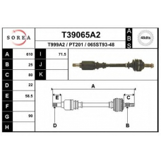 T39065A2 EAI Приводной вал