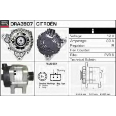 DRA3907N DELCO REMY Генератор