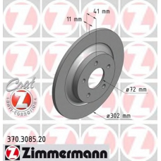 370.3085.20 ZIMMERMANN Тормозной диск