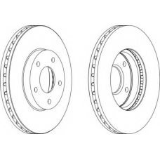 DDF1249C FERODO Тормозной диск
