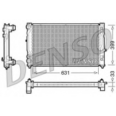 DRM02030 DENSO Радиатор, охлаждение двигателя