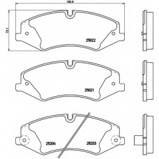 8DB 355 015-551 HELLA Комплект тормозных колодок, дисковый тормоз