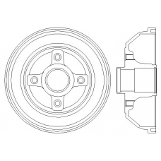 MBD246 MINTEX Тормозной барабан