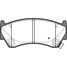 BPA0592.12 OPEN PARTS Комплект тормозных колодок, дисковый тормоз