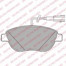 LP2240 DELPHI Комплект тормозных колодок, дисковый тормоз