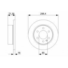 0 986 479 295 BOSCH Тормозной диск