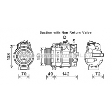 MSK638 AVA Компрессор, кондиционер