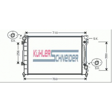 5001501 KUHLER SCHNEIDER Радиатор, охлаждение двигател