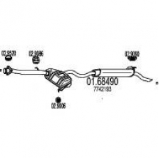 01.68490 MTS Глушитель выхлопных газов конечный