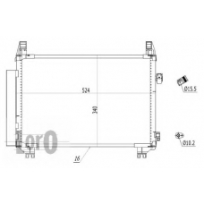 051-016-0033 LORO Конденсатор, кондиционер