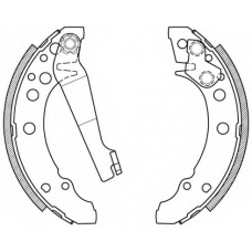 BSA2013.00 OPEN PARTS Комплект тормозных колодок