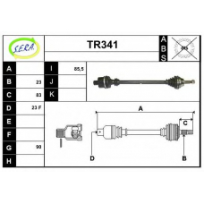 TR341 SERA Приводной вал