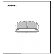ADB0243 Allied Nippon Тормозные колодки
