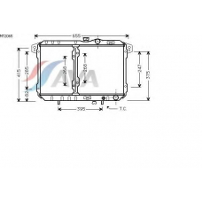 MT2065 AVA Радиатор, охлаждение двигателя