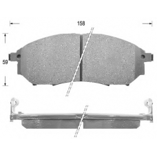 FK1231 KAISHIN Комплект тормозных колодок, дисковый тормоз