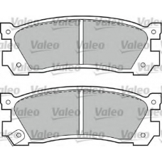 551729 VALEO Комплект тормозных колодок, дисковый тормоз