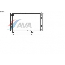 PE2052 AVA Радиатор, охлаждение двигателя