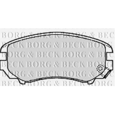 BBP1884 BORG & BECK Комплект тормозных колодок, дисковый тормоз