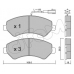 822-709-0 CIFAM Комплект тормозных колодок, дисковый тормоз