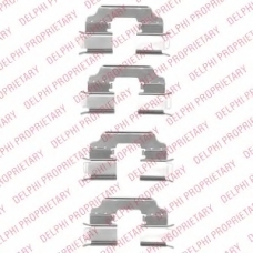 LX0549 DELPHI Комплектующие, колодки дискового тормоза