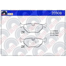20308 GALFER Комплект тормозных колодок, дисковый тормоз