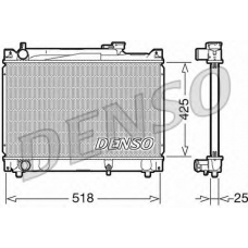 DRM47030 DENSO Радиатор, охлаждение двигателя