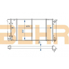 2109119 BEHR Radiator