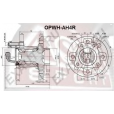 OPWH-AH4R ASVA Ступица колеса