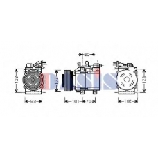 851392N AKS DASIS Компрессор, кондиционер