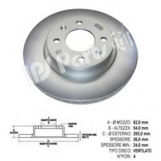 IBT-1H11 IPS Parts Тормозной диск
