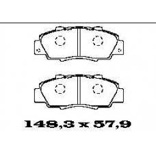 BL1364A2 FTE Комплект тормозных колодок, дисковый тормоз