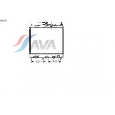 DN2211 AVA Радиатор, охлаждение двигателя