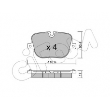 822-837-0 CIFAM Комплект тормозных колодок, дисковый тормоз