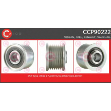 CCP90222 CASCO Ременный шкив, генератор