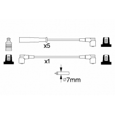 0 986 356 753 BOSCH Комплект проводов зажигания