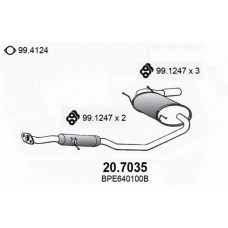 20.7035 ASSO Глушитель выхлопных газов конечный